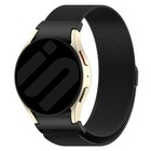 Strap-it® Strap-it Samsung Galaxy Watch 4 40mm 'One push' Milanese Armband (Schwarz)