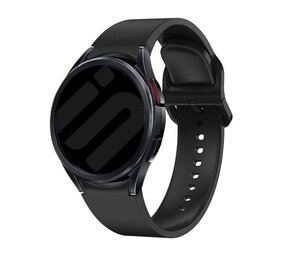 Strap-it® Samsung Galaxy Watch 4 Classic 42mm 'One push' Silikon Armband (Schwarz) Strap-it® Samsung Galaxy Watch 4 Classic 42mm 'One push' Silikon Armband (Schwarz)