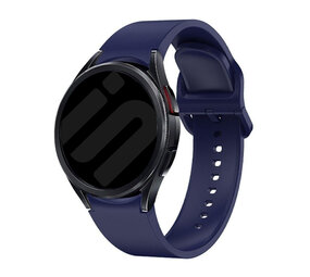 Strap-it® Samsung Galaxy Watch 6 40mm 'One push' Silikon Armband (Dunkelblau) Strap-it® Samsung Galaxy Watch 6 40mm 'One push' Silikon Armband (Dunkelblau)