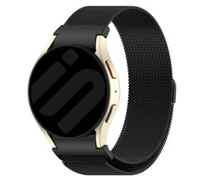 Strap-it® Samsung Galaxy Watch 5 40mm 'One push' Milanese Armband (Schwarz) Strap-it® Samsung Galaxy Watch 5 40mm 'One push' Milanese Armband (Schwarz)