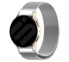 Strap-it® Samsung Galaxy Watch 5 40mm 'One push' Milanese Armband (Silber) Strap-it® Samsung Galaxy Watch 5 40mm 'One push' Milanese Armband (Silber)