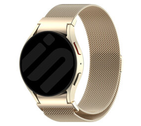 Strap-it® Samsung Galaxy Watch 6 40mm 'One push' Milanese Armband (Champagner) Strap-it® Samsung Galaxy Watch 6 40mm 'One push' Milanese Armband (Champagner)