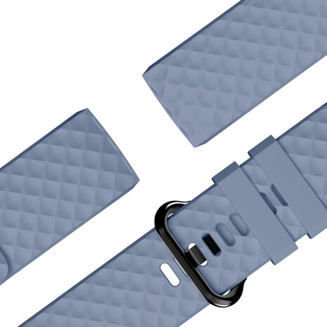 Bandz Bandz Fitbit Charge 4 Silikon Armband 'Classic' (Graublau) Bandz Bandz Fitbit Charge 4 Silikon Armband 'Classic' (Graublau)