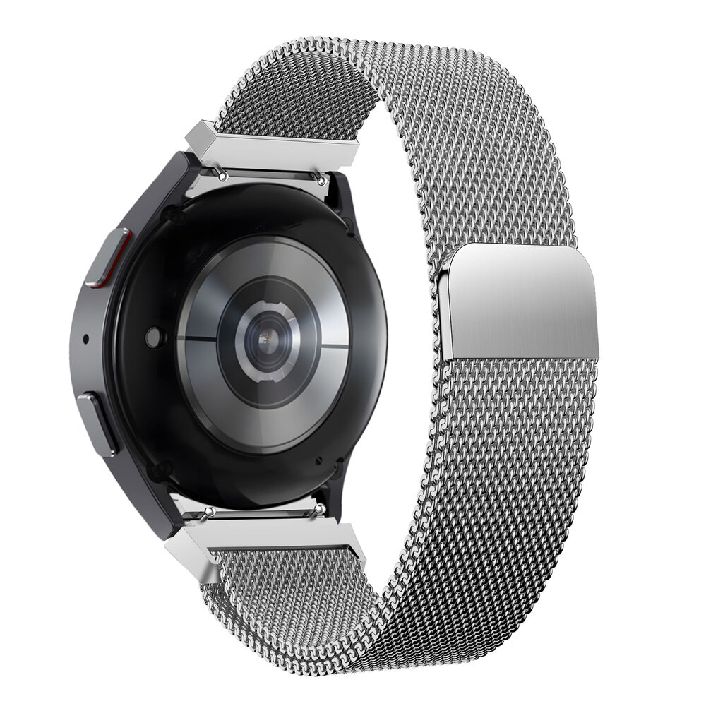 Bandz Bandz Samsung Galaxy Watch 4 40mm Milanese Loop Armband (Silber) Bandz Bandz Samsung Galaxy Watch 4 40mm Milanese Loop Armband (Silber)