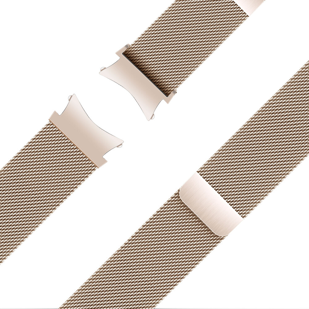 Bandz Bandz Samsung Galaxy Watch 5 - 44mm Milanese Loop Armband (Roségold) Bandz Bandz Samsung Galaxy Watch 5 - 44mm Milanese Loop Armband (Roségold)