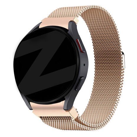 Bandz Bandz Samsung Galaxy Watch 4 - 44mm Milanese Loop Armband (Roségold)