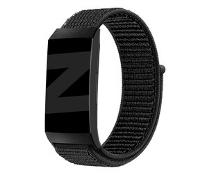 Bandz Bandz Fitbit Charge 4 Nylon Loop-band (Schwarz) Bandz Bandz Fitbit Charge 4 Nylon Loop-band (Schwarz)