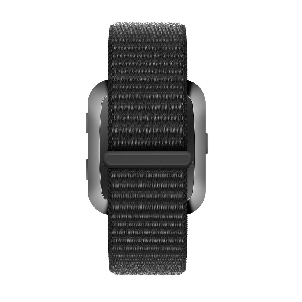 Bandz Bandz Fitbit Versa / Versa 2 Nylon Loop-band (Schwarz) Bandz Bandz Fitbit Versa / Versa 2 Nylon Loop-band (Schwarz)