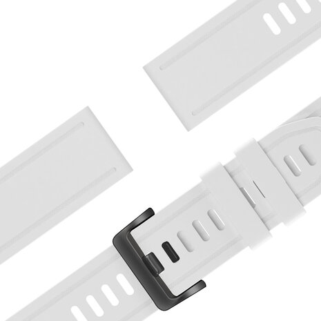 Bandz Bandz Garmin Fenix 5s / 6s Silikonarmband mit Schnallenverschluss (Weiß) Bandz Bandz Garmin Fenix 5s / 6s Silikonarmband mit Schnallenverschluss (Weiß)