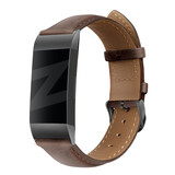 Bandz Bandz Fitbit Charge 3 Echtleder Armband (Dunkelbraun) Bandz Bandz Fitbit Charge 3 Echtleder Armband (Dunkelbraun)