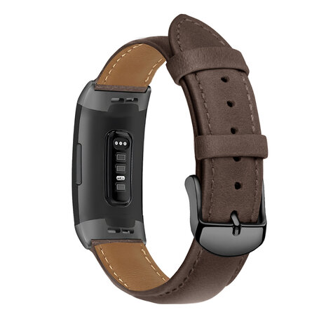 Bandz Bandz Fitbit Charge 3 Echtleder Armband (Dunkelbraun) Bandz Bandz Fitbit Charge 3 Echtleder Armband (Dunkelbraun)