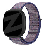 Bandz Bandz Fitbit Versa 3 Nylon Loop-band (Dunkelblau) Bandz Bandz Fitbit Versa 3 Nylon Loop-band (Dunkelblau)