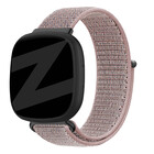 Bandz Bandz Fitbit Versa 3 Nylon Loop-band (Rosa)