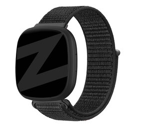Bandz Bandz Fitbit Sense Nylon Loop-band (Schwarz) Bandz Bandz Fitbit Sense Nylon Loop-band (Schwarz)
