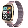 Strap-it® Strap-it Redmi Watch 3 Active / Lite Nylon Armband (Rosa) Strap-it® Strap-it Redmi Watch 3 Active / Lite Nylon Armband (Rosa)