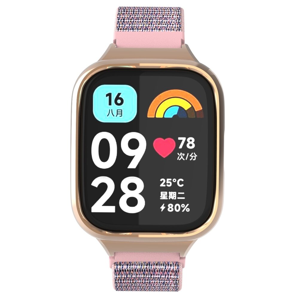Strap-it® Strap-it Redmi Watch 3 Active / Lite Nylon Armband (Rosa) Strap-it® Strap-it Redmi Watch 3 Active / Lite Nylon Armband (Rosa)