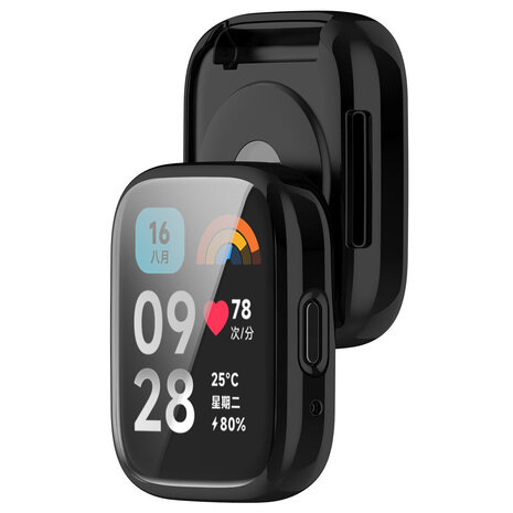 Strap-it® Strap-it Redmi Watch 3 Active / Lite TPU Hülle (Schwarz) Strap-it® Strap-it Redmi Watch 3 Active / Lite TPU Hülle (Schwarz)