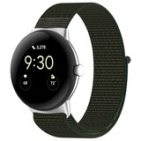 Strap-it® Google Pixel Watch 1/2 Nylon Armband (Grün)