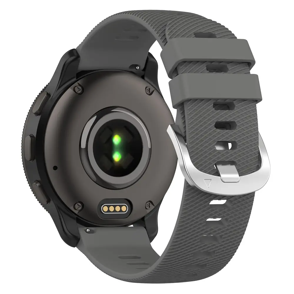 Strap-it® Strap-it Garmin Venu SQ 2 Silikon Armband (Dunkelgrau)