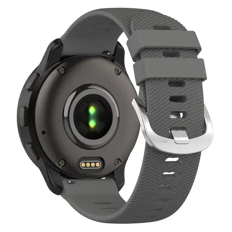 Strap-it® Strap-it Garmin Venu SQ 2 Silikon Armband (Dunkelgrau)