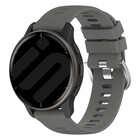 Strap-it® Strap-it Garmin Forerunner 245 Silikon Armband (Dunkelgrau)