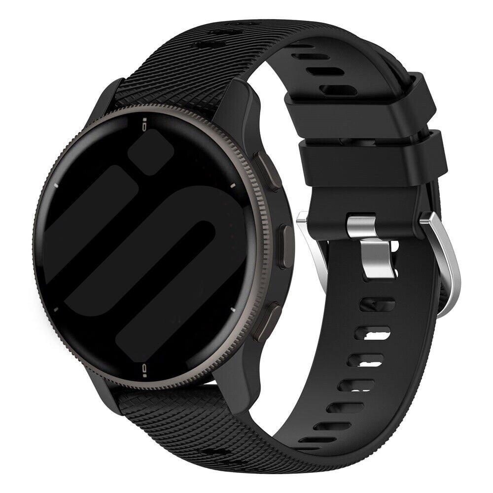 Strap-it® Strap-it Garmin Vivomove HR Silikon Armband (Schwarz)