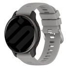 Strap-it® Strap-it Garmin Vivoactive 3 Silikon Armband (Hellgrau)