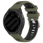 Strap-it® Strap-it Garmin Forerunner 245 Sport Schnallenarmband (Olivgrün/Schwarz)