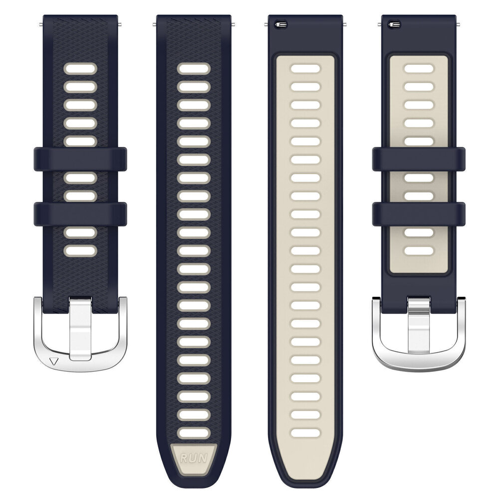 Strap-it® Strap-it Garmin Forerunner 245 Sport Schnallenarmband (Dunkelblau/Beige) Strap-it® Strap-it Garmin Forerunner 245 Sport Schnallenarmband (Dunkelblau/Beige)