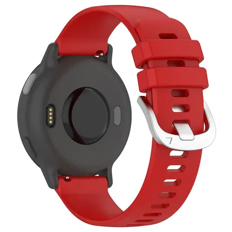 Strap-it® Strap-it Garmin Venu 2 Plus Classic Silikon Armband (Rot)