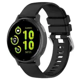 Strap-it® Garmin Vivoactive 5 Classic Silikon Armband (Schwarz) Strap-it® Garmin Vivoactive 5 Classic Silikon Armband (Schwarz)