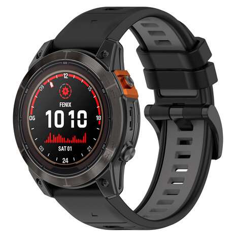 Strap-it® Strap-it Garmin Forerunner 955 Sport Schnallenarmband (Schwarz/Grau) Strap-it® Strap-it Garmin Forerunner 955 Sport Schnallenarmband (Schwarz/Grau)