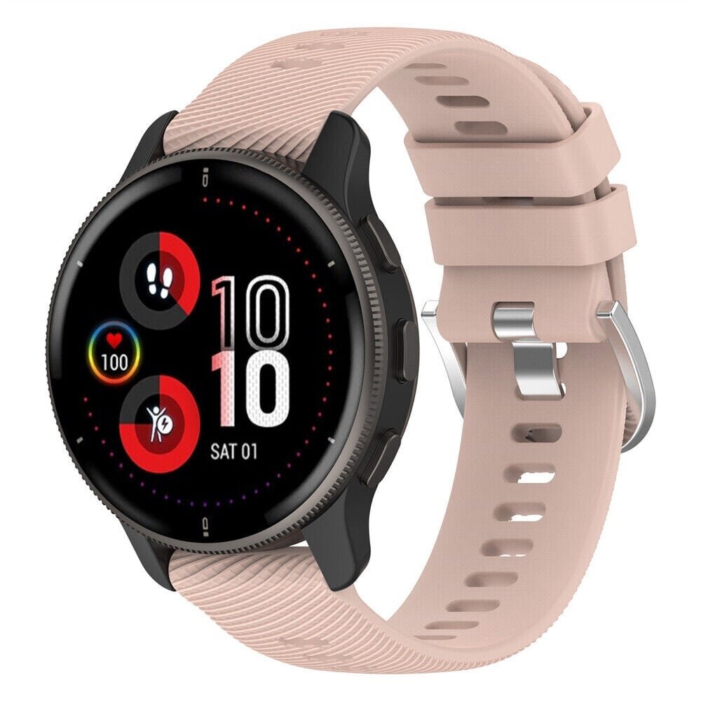 Strap-it® Strap-it Garmin Venu 2 Plus Silikon Armband (Rosa)