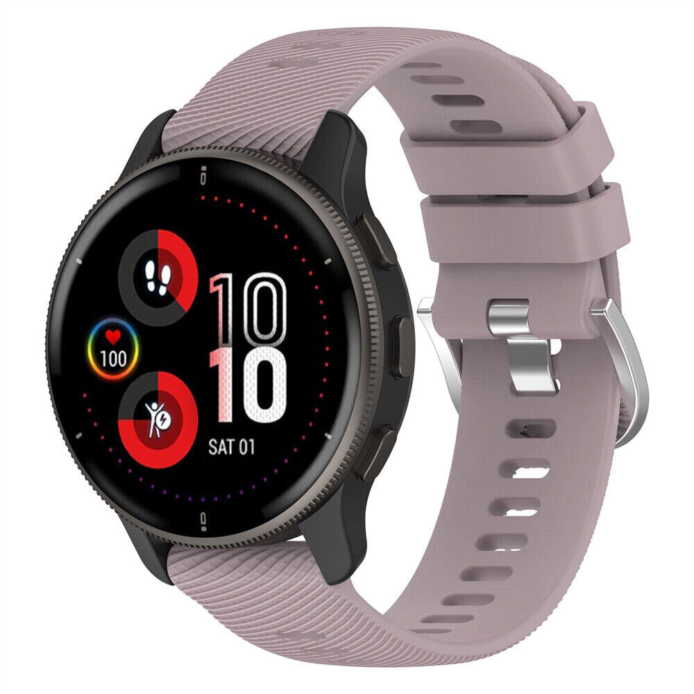 Strap-it® Strap-it Garmin Venu 2 Plus Silikon Armband (Lila)