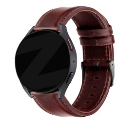 Bandz Amazfit Bip 5 Lederarmband 'Classic' (Dunkelbraun) Bandz Amazfit Bip 5 Lederarmband 'Classic' (Dunkelbraun)