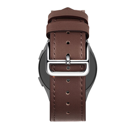 Bandz Bandz Amazfit Bip 5 Lederarmband 'Deluxe' (Braun) Bandz Bandz Amazfit Bip 5 Lederarmband 'Deluxe' (Braun)