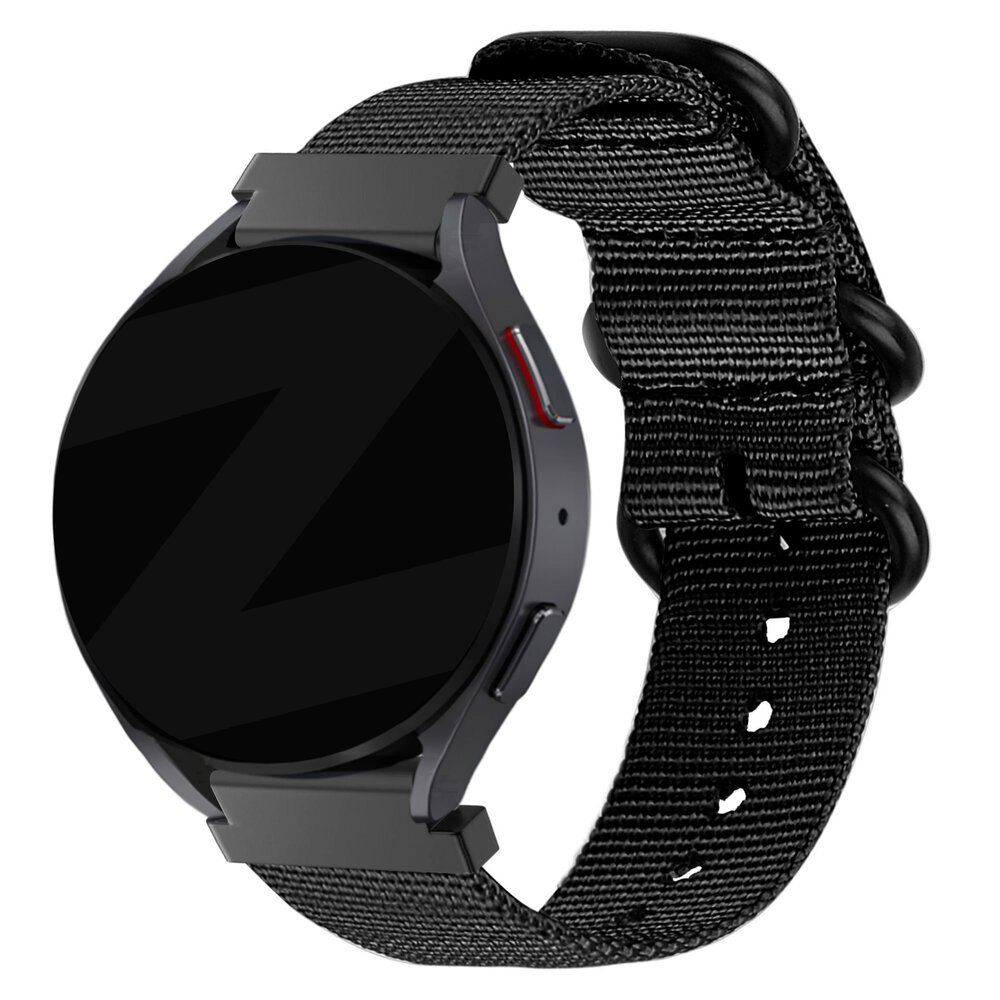 Bandz Bandz Amazfit Bip 5 Nylon Schnallenarmband (Schwarz)