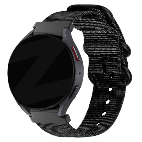 Bandz Bandz Amazfit Bip 5 Nylon Schnallenarmband (Schwarz)