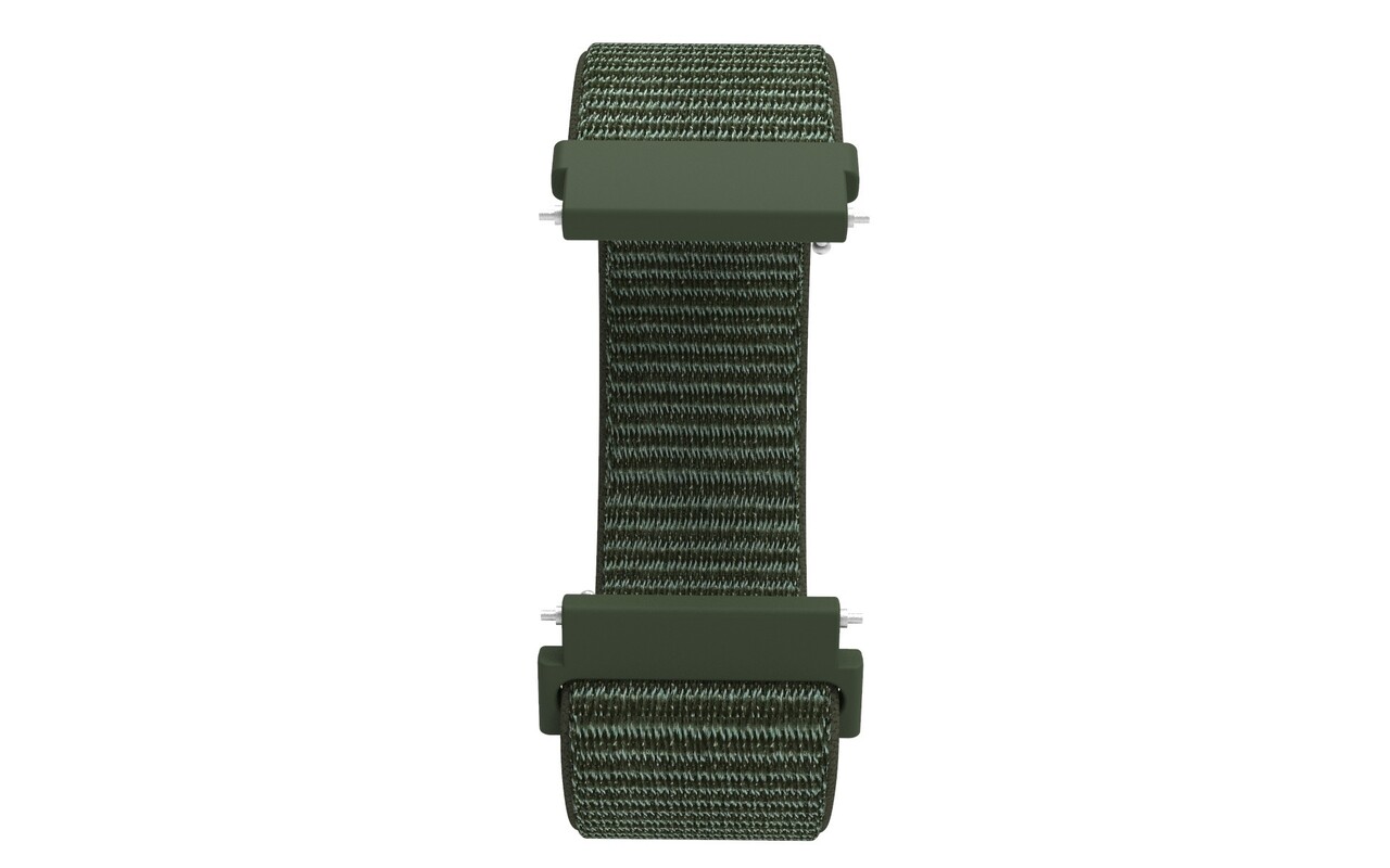 Strap-it® Strap-it Huawei Watch GT 4 - 41mm Nylon Armband (Dunkelgrün)