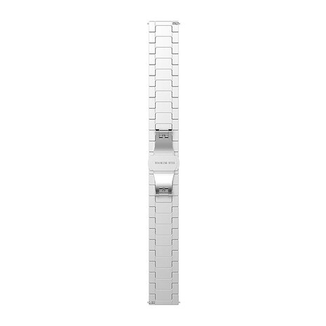 Strap-it® Strap-it Huawei Watch GT 4 - 41mm Metallarmband (Silber)