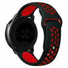 Strap-it® Strap-it Huawei Watch GT 4 - 41mm Sport Armband (Schwarz/Rot)