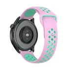 Strap-it® Strap-it Huawei Watch GT 4 - 41mm Sport Armband (Rosa/Aqua)