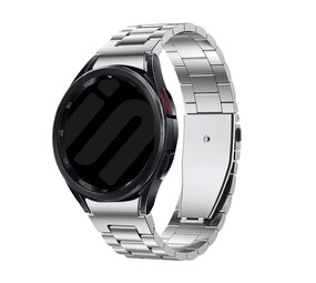 Strap-it® Samsung Galaxy Watch 4 44mm 'One push' Stahlarmband (Silber) Strap-it® Samsung Galaxy Watch 4 44mm 'One push' Stahlarmband (Silber)