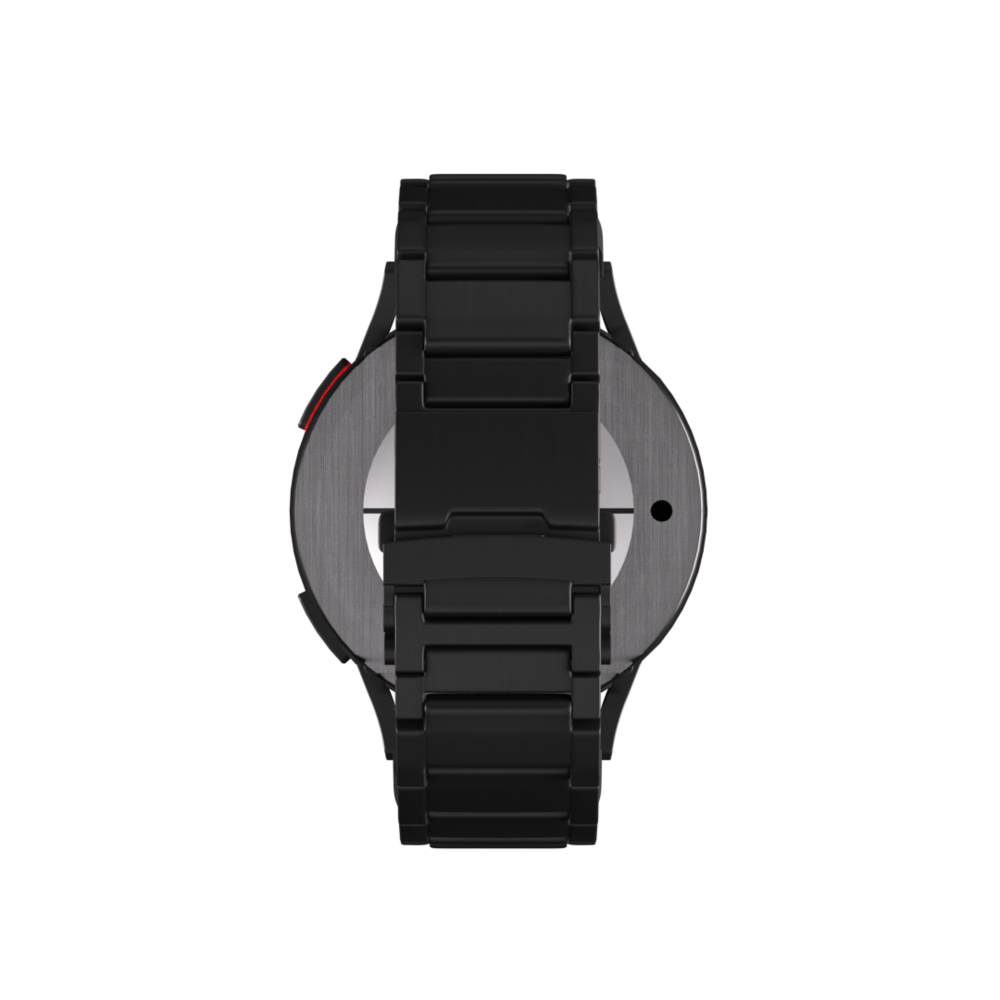 Strap-it® Strap-it Samsung Galaxy Watch 4 44mm 'One push' Titan Armband (Schwarz) Strap-it® Strap-it Samsung Galaxy Watch 4 44mm 'One push' Titan Armband (Schwarz)