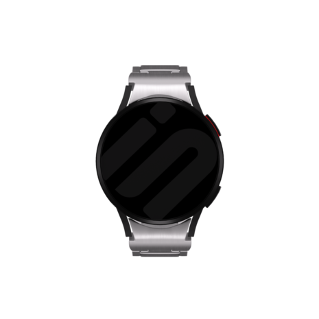 Strap-it® Strap-it Samsung Galaxy Watch 4 44mm 'One push' Titan Armband (Silber)