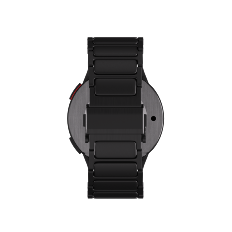 Strap-it® Strap-it Samsung Galaxy Watch 4 44mm 'One push' Luxus Titan Armband (Schwarz) Strap-it® Strap-it Samsung Galaxy Watch 4 44mm 'One push' Luxus Titan Armband (Schwarz)