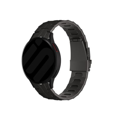 Strap-it® Strap-it Samsung Galaxy Watch 4 44mm Titan Iron Armband (Graphit)