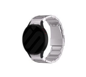 Strap-it® Samsung Galaxy Watch 4 Classic 42mm 'One push' Luxus Titan Armband (Silber) Strap-it® Samsung Galaxy Watch 4 Classic 42mm 'One push' Luxus Titan Armband (Silber)