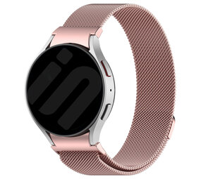 Strap-it® Samsung Galaxy Watch 5 44mm 'One push' Milanaise Armband (Rosa) Strap-it® Samsung Galaxy Watch 5 44mm 'One push' Milanaise Armband (Rosa)