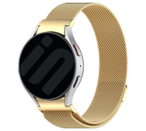 Strap-it® Samsung Galaxy Watch 5 44mm 'One push' Milanaise Armband (Gold) Strap-it® Samsung Galaxy Watch 5 44mm 'One push' Milanaise Armband (Gold)
